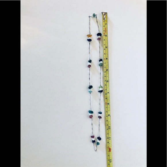 Vintage Pearl & Polished Gemstone Necklace - Picture 4 of 4